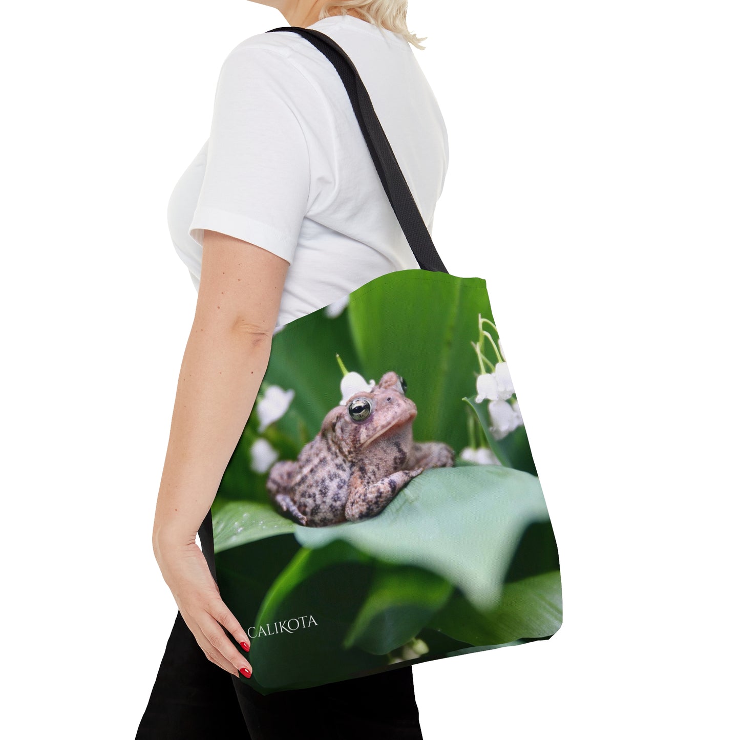 Toad lily of the valley tote bag