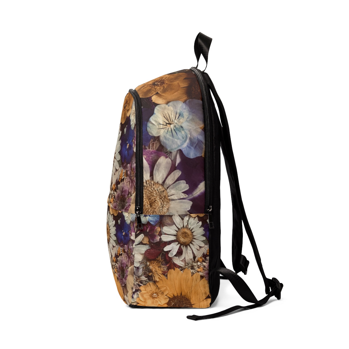 Pressed Flower Fabric Backpack