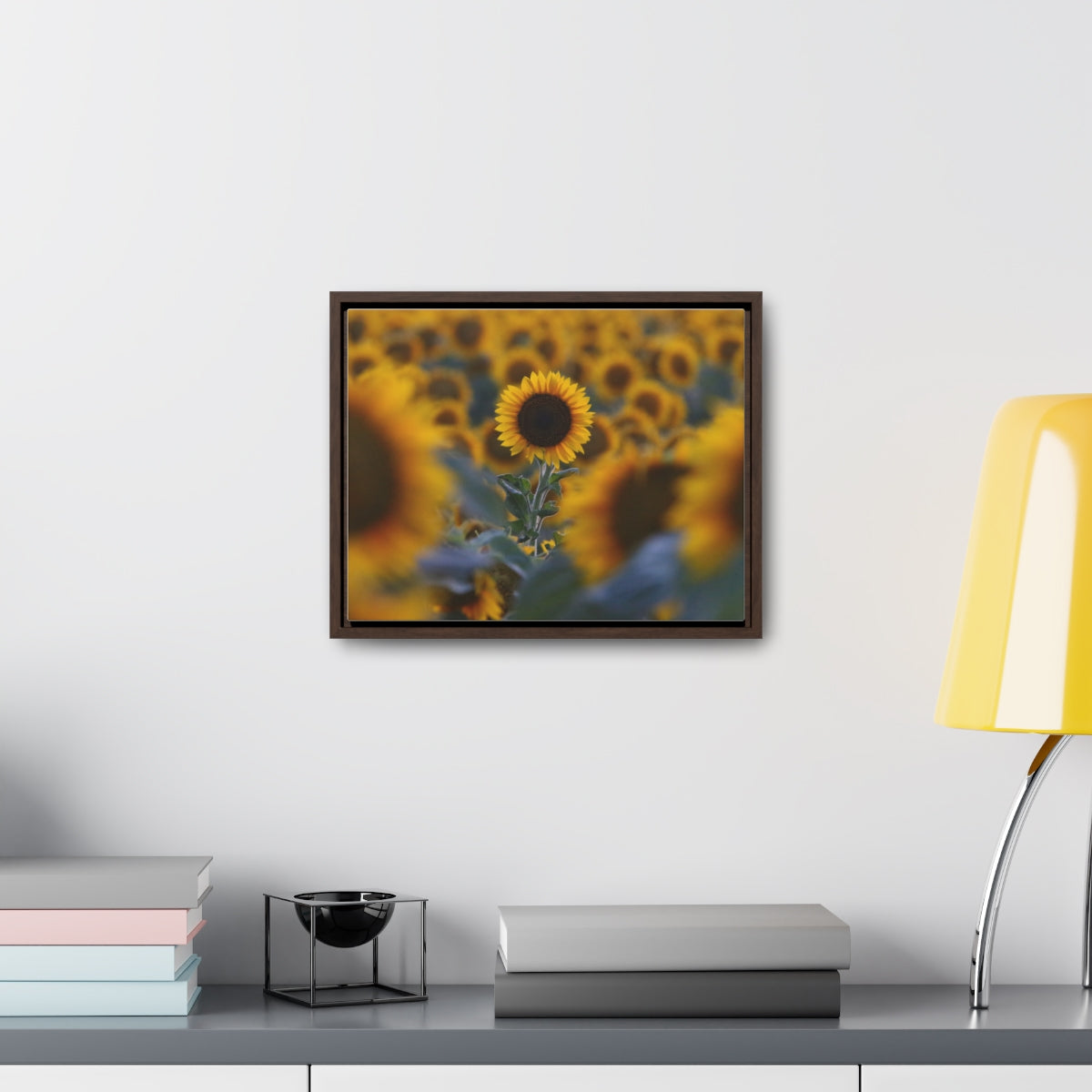 Field of Sunflowers - Framed Canvas
