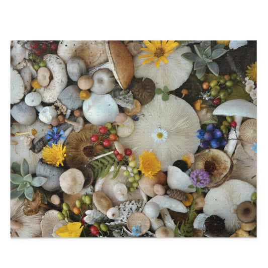 Abundance -  Flower and Mushroom Puzzle 500-Piece