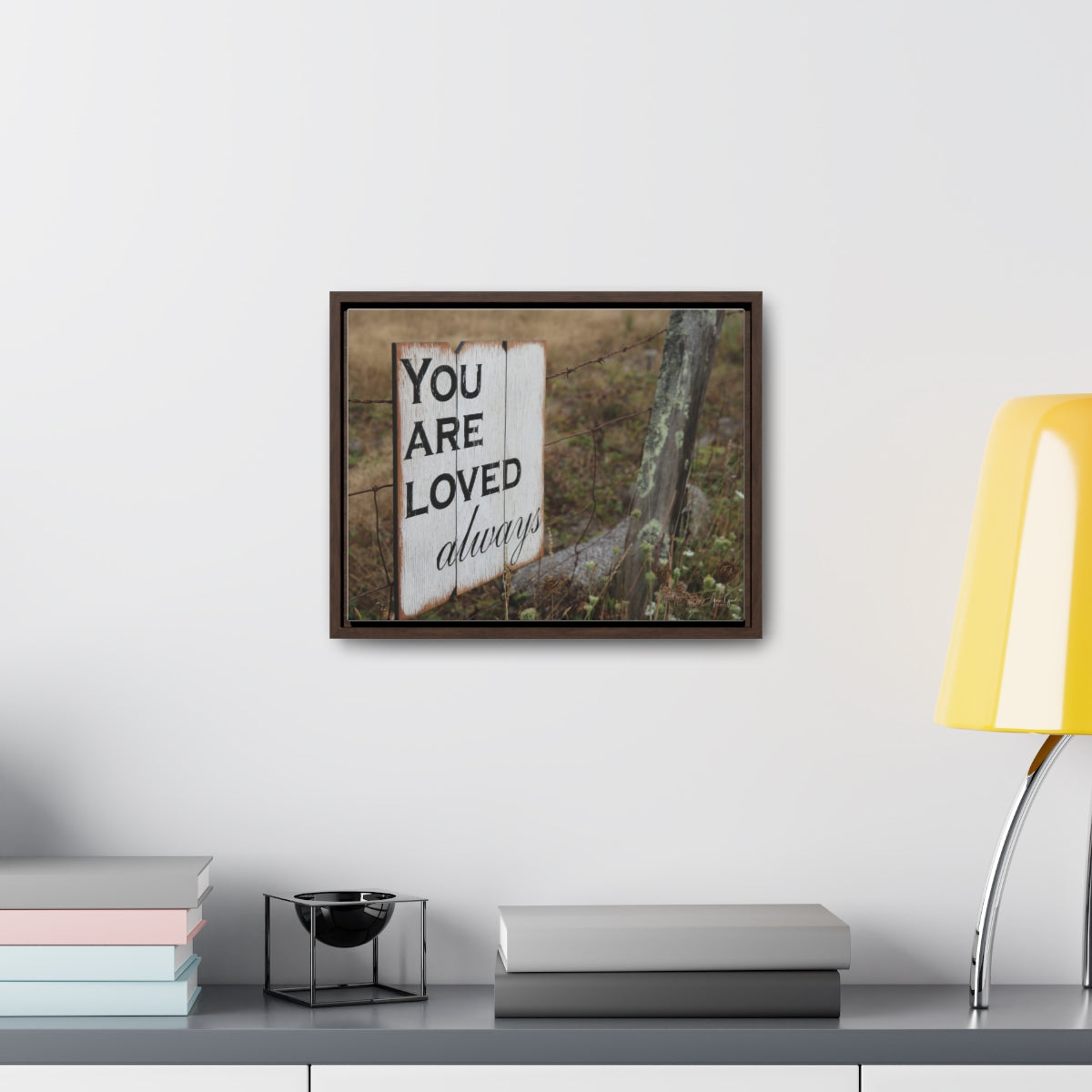 You are loved - framed canvas