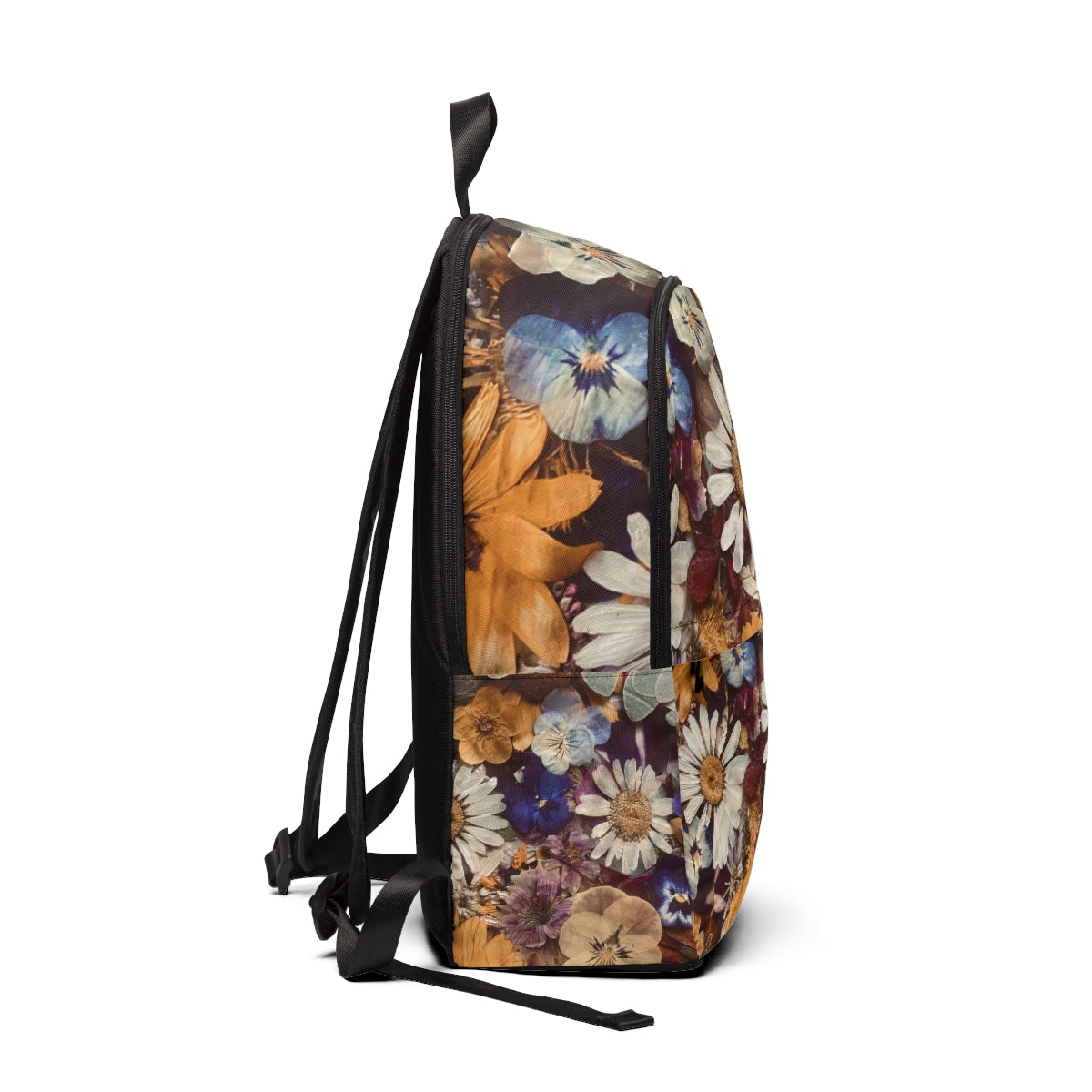 Pressed Flower Fabric Backpack
