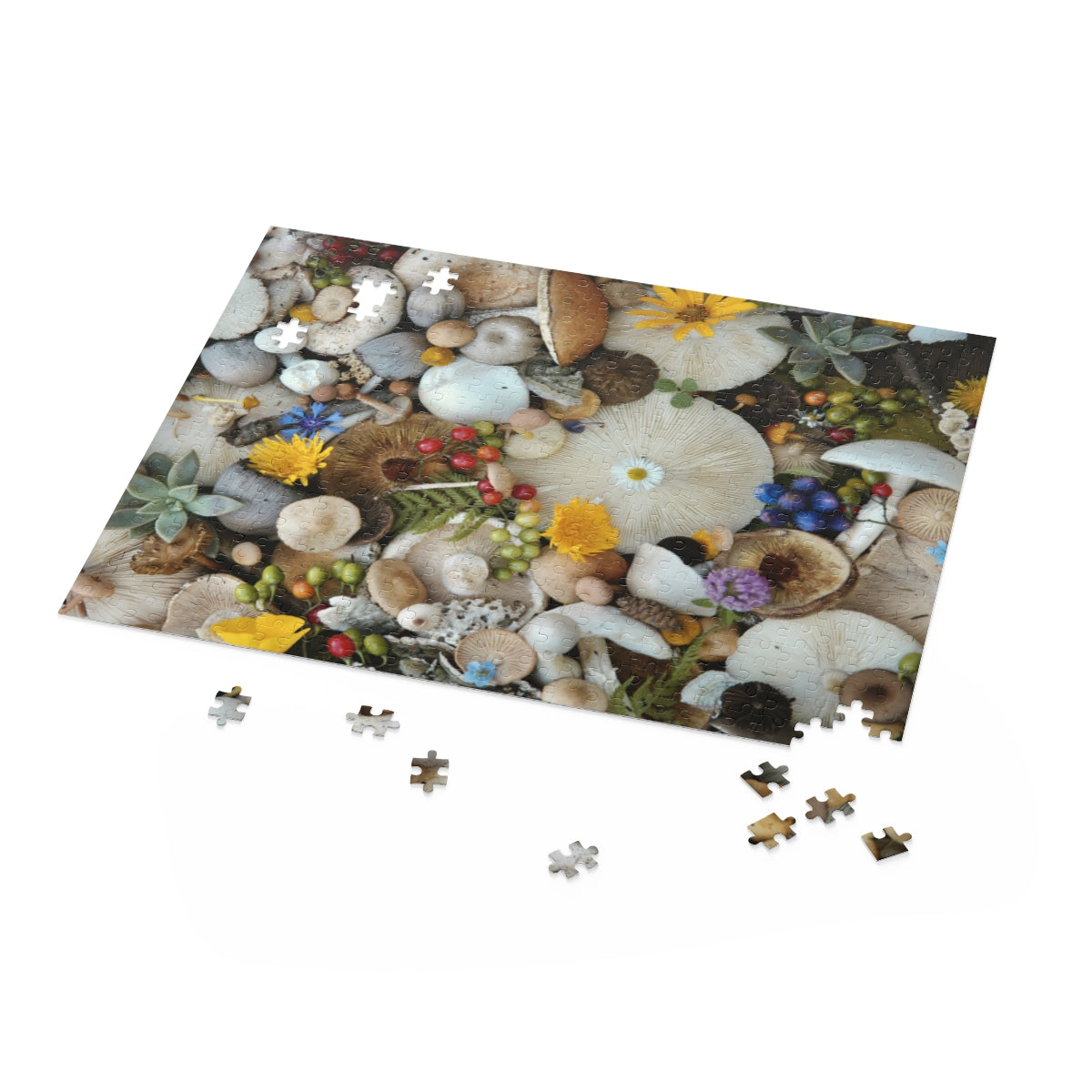 Abundance -  Flower and Mushroom Puzzle 500-Piece