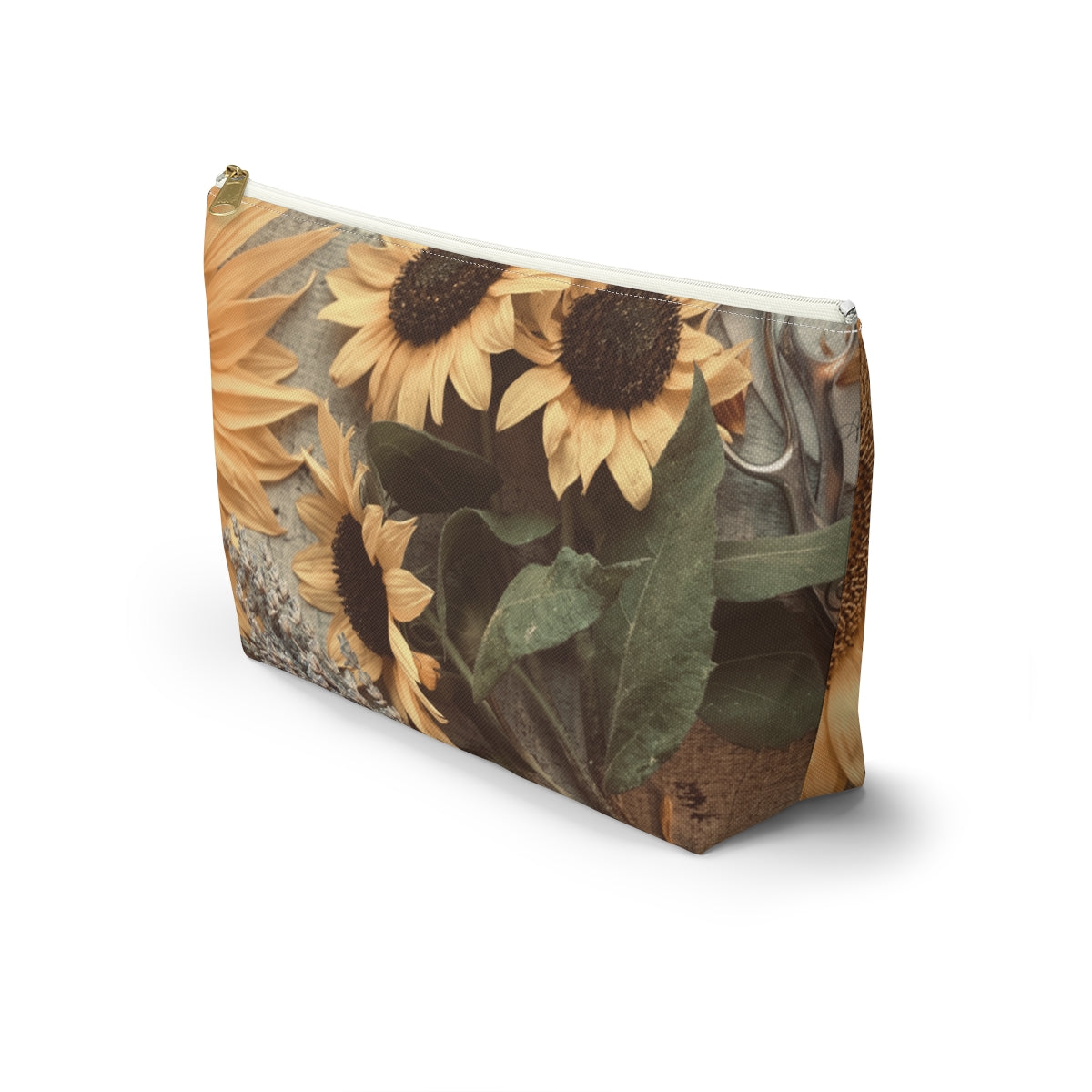 North Dakota Sunflower -  T-bottom Pouch